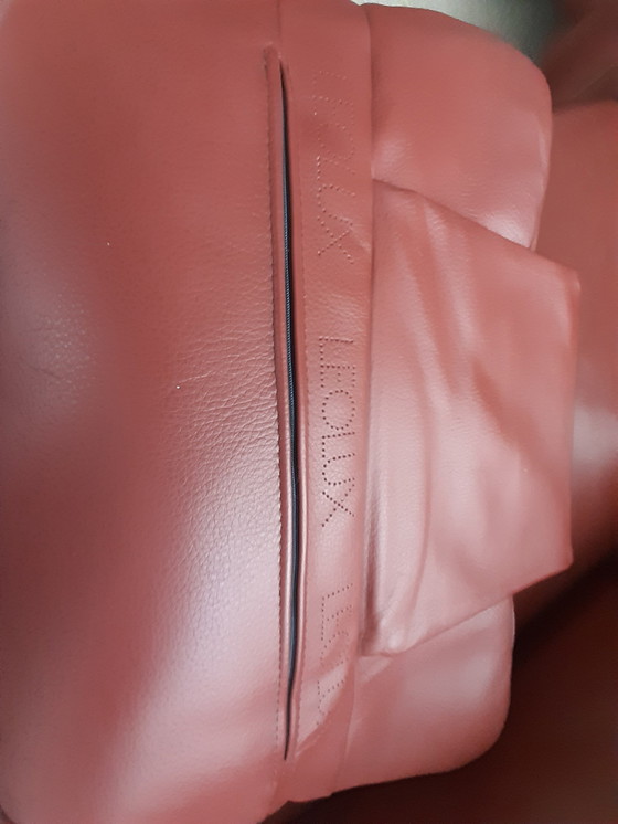 Image 1 of Terra-colored Leolux set 2.5 seater and armchair