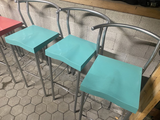 Image 1 of 8 sgabelli da bar Hi-Glob Philippe Starck