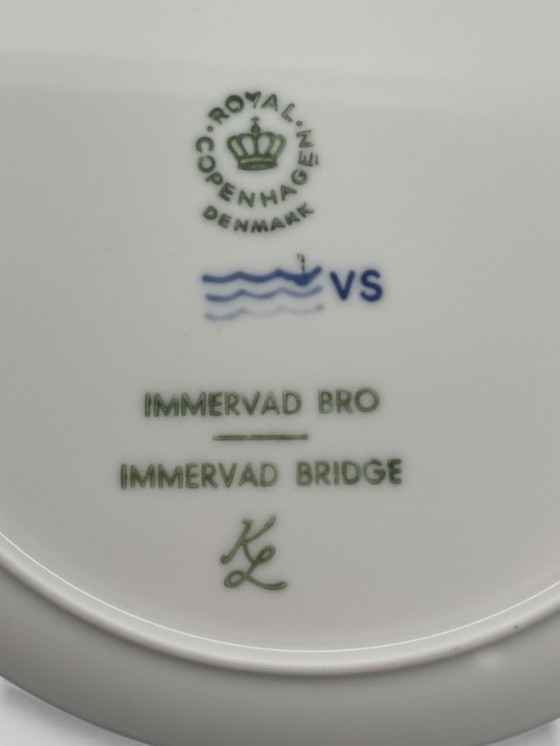 Image 1 of Royal Copenhagen – Christmas Plate 1977 “Immervad Bridge