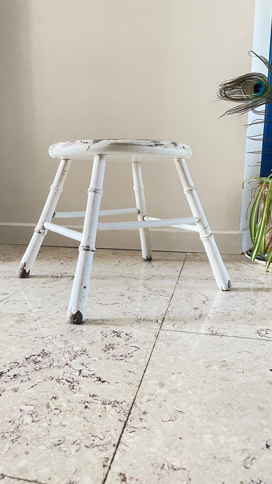 Image 1 of Antiek Bamboe Krukje