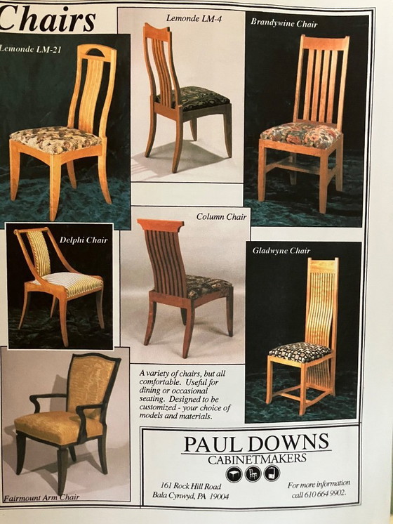 Image 1 of Solid cherry wood dining table and 6 chairs