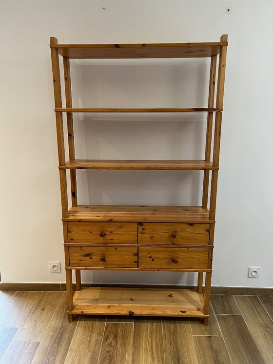 Image 1 of Grande scaffale/libreria in pino degli anni '80/'90