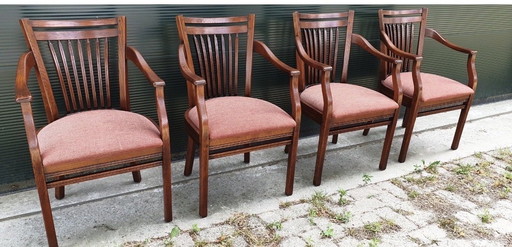 4 sillones de comedor Bannink de cerezo