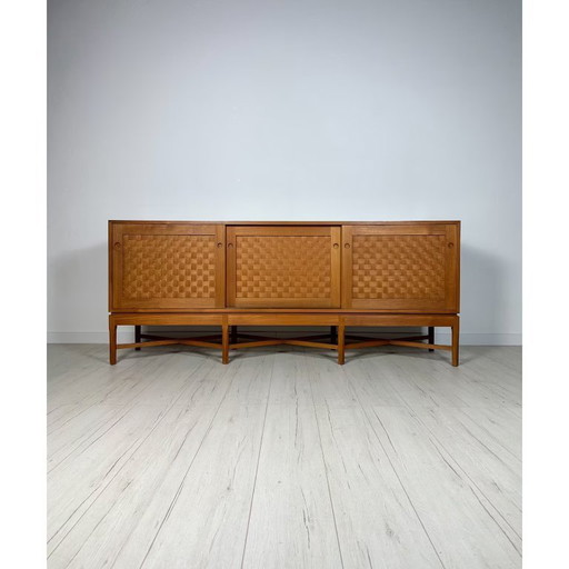 Zeldzame vintage Deense teakhouten buffetkast van Ilse & Ove Rix voor Uldum Møbelfabrik jaren 60