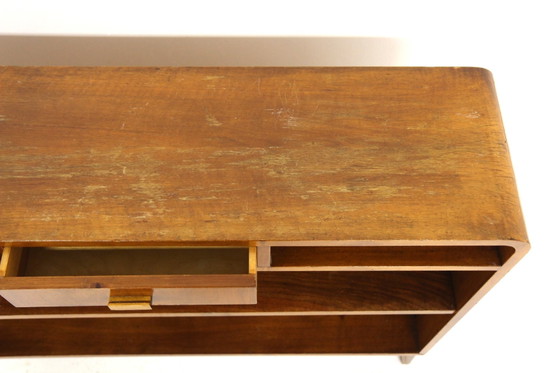Bibliothèque Scandinave Vintage en Noyer, 1960, Scandinavian (photo 6 sur 10)