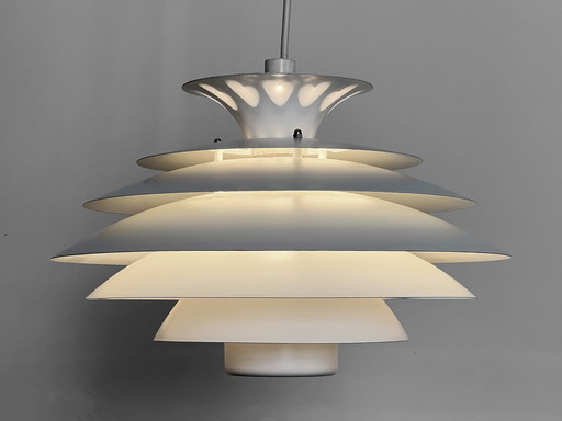 Large Multilayered Pendant Light By Design Light A/S. Denmark 1970S