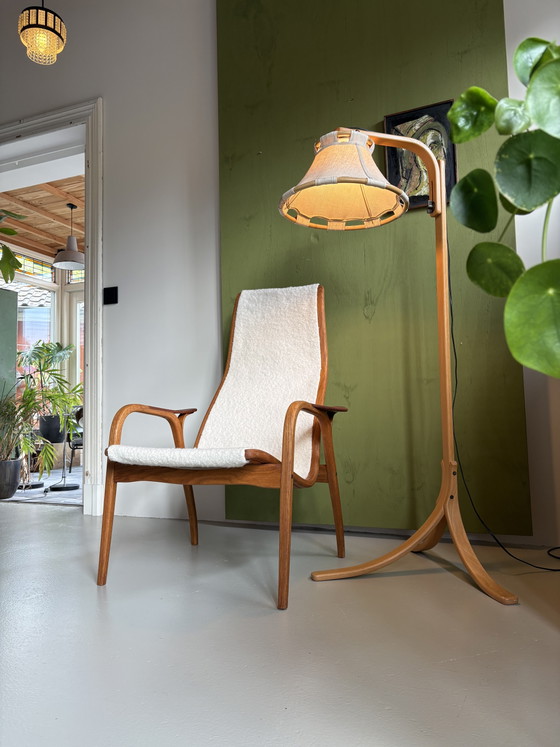 Swedese Lamino fauteuil nieuw bekleed – Wood, Wool (photo 4 of 10)