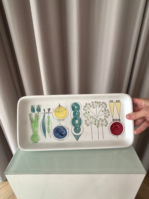Plateau de service vintage Rörstrand Picknick par Marianne Westman – Suède, années 1950-1960