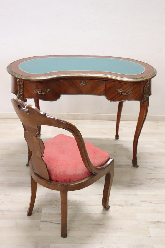 Image 1 of Elegant Louis XV Style Writing Desk, Italy 20th century
