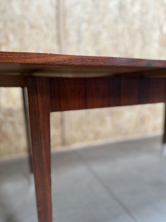 Image 1 of Scandinavische vintage uitschuifbare eettafel uit 1960