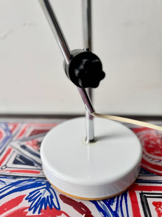 Image 1 of Vintage Italian White Desk Lamp by Prova