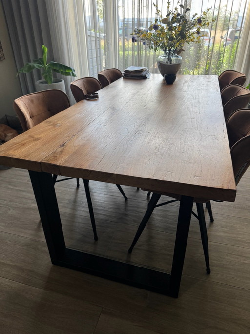 Esstisch aus Teakholz 220x100