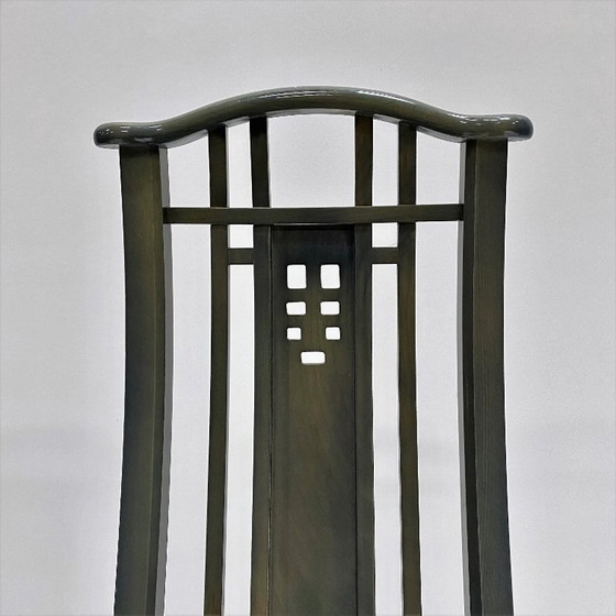 Image 1 of Chaises de salle à manger Giorgetti, design italien Umberto Asnago