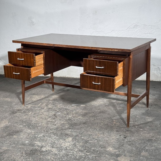 Mid-Century Hungarian Freestanding Writing Desk, 1960s – Dining tables, Chrome (photo 3 of 10)