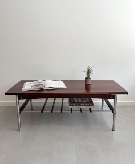 Table basse vintage Louis van Teeffelen pour Topform, 1960