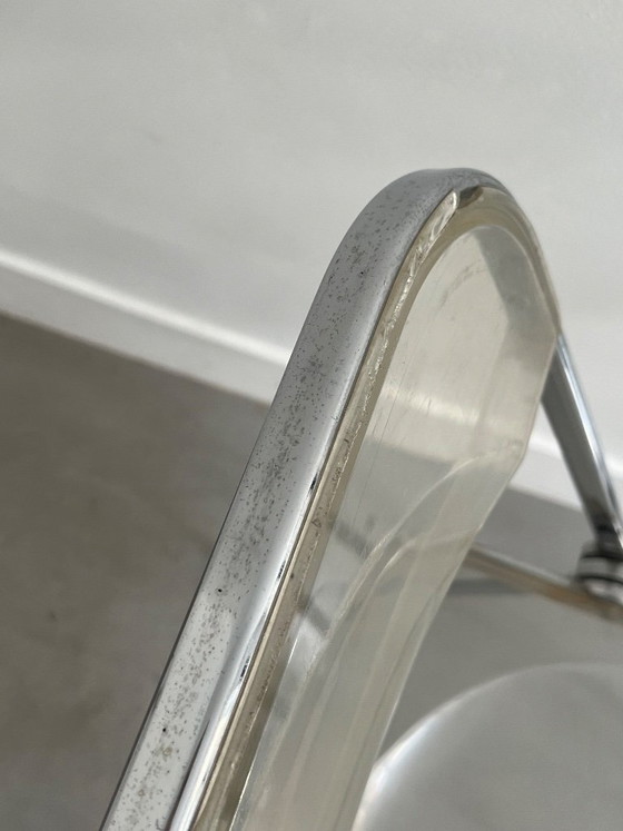 „Plia“-Stühle von Giancarlo Piretti für Castelli – Anonima Castelli, Klappstühle, Metal, Plexiglass (photo 5 of 16)