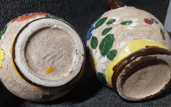 Image 1 of 4 piezas de cerámica de Jérôme Massier, circa 1900