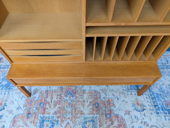 Image 1 of Libreria vintage in rovere / mobile porta dischi, Marian Grabinski per IKEA, anni '60