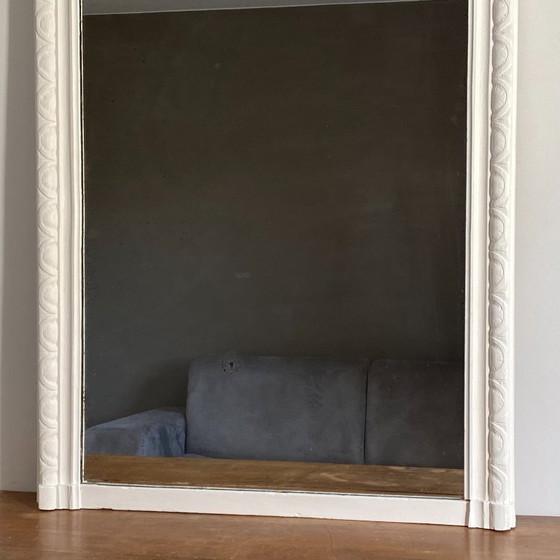 Image 1 of Specchio Luigi Filippo, fine XIX secolo. Bianco. 145x90.