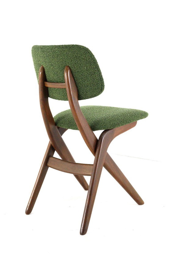 Image 1 of Set for 4 scissor chairs AWA attr. Louis van Teeffelen Wébé