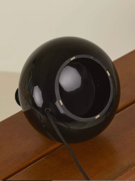 Image 1 of Black glass lamp base with dimmer, Ikea Ljusås Ysby by Anne Nilsson, 2009