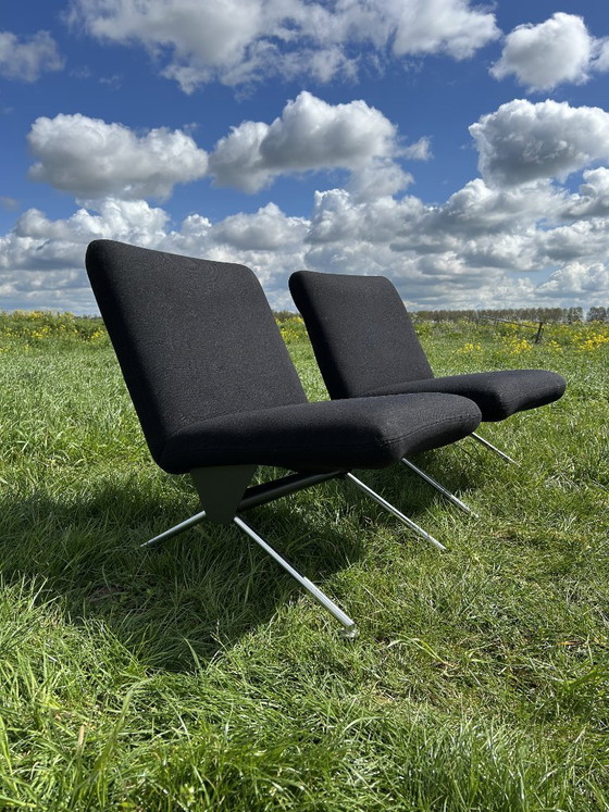 Image 1 of Set van 2 vintage Gispen 1431 fauteuils, ontworpen door André Cordemeyer (1961)