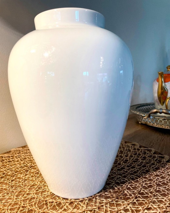 Image 1 of Rosenthal Classic Rose Porcelain Vase – White Minimalist Design – 25 cm – Germany