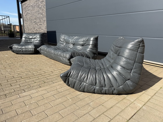 Image 1 of 100% authentic Ligne Roset Togo 3z & 2x 1z in Grey leather