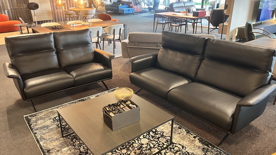 Image 1 of 3 + 2 seater sofa Musterring MR6530 leather