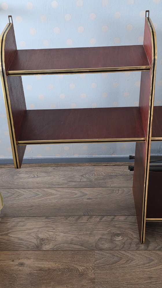 Image 1 of Bibliothèque murale rétro vintage