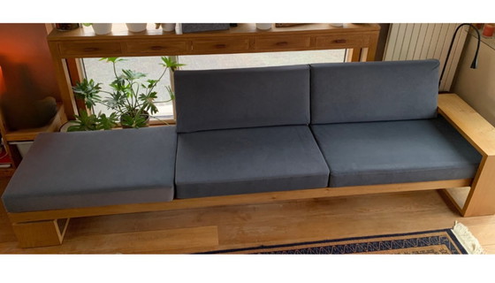 Image 1 of Minimalist oak design armchair – 325 cm – handmade – Japandi style