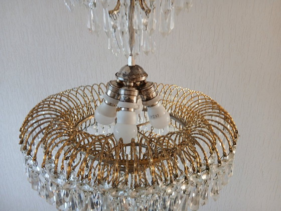 Image 1 of Chandelier – Crystal – Vintage – Palwa style