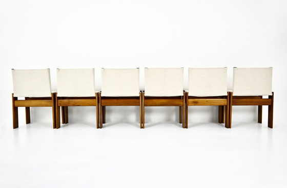 Image 1 of Sedie da pranzo Monk di Afra & Tobia Scarpa per Molteni, anni Settanta, set di 6