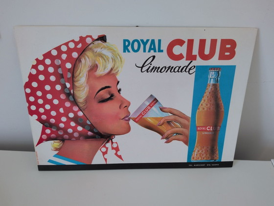 Cardboard advertising sign Royal Limonade, Wall decoration, Paper, Black (photo 5 of 6)