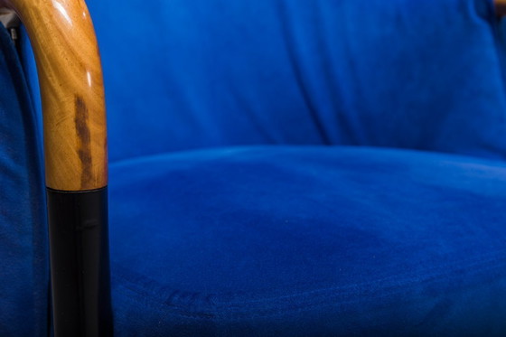 Image 1 of  Italiaanse Alcantara Project Fauteuils van Umberto Asnago voor Giorgetti/Progetti, jaren 1980, Set van 3