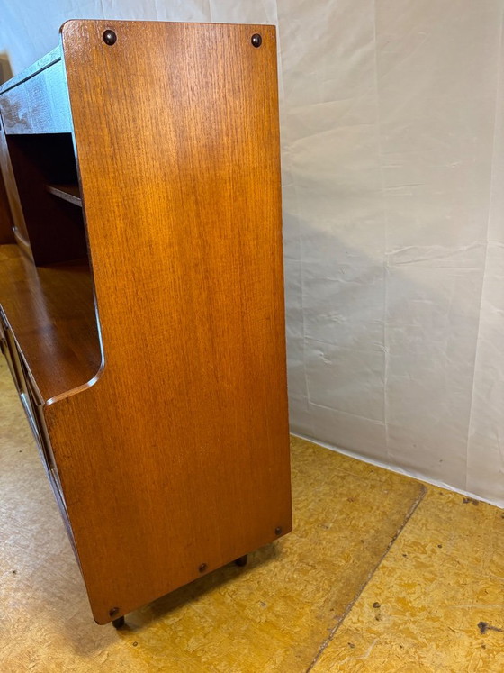 Mid-Century Modern Stonehill Stateroom Teak Highboard – 1960 – Sideboard, Wood (photo 12 of 14)