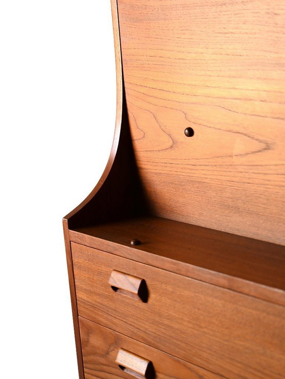 Image 1 of Secrétaire Vintage en Teck par Børge Mogensen pour Søborg Møbler, Danemark