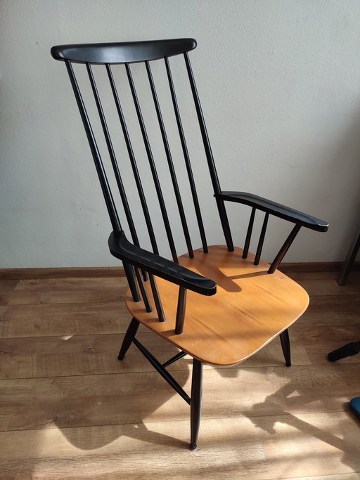 Silla escandinava de huso, silla de huso de madera