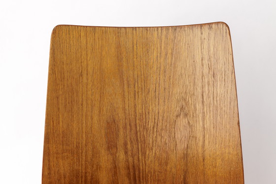 Image 1 of 1 of 4 Vintage 1970s Teak & Metal Stacking Chair, Germany – Set of up to 4 Available