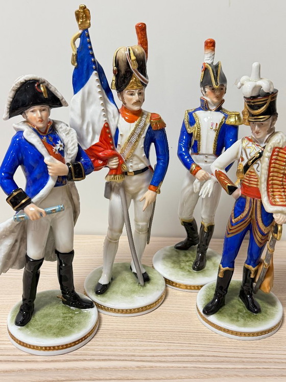 AK Kaiser - Napoleon's Marshals - Glazed Porcelain - 1970s, Sculpture, Blue (photo 9 of 15)