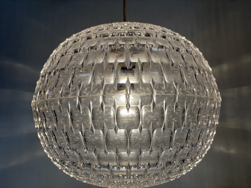 Lampada a sospensione ERCO Design in acrilico 'Diamond' Lampada a sospensione vintage A. Gangkofner anni