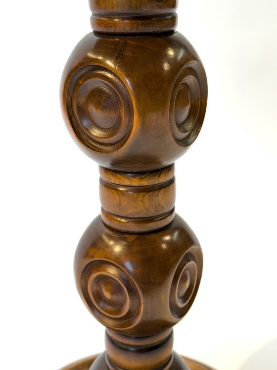 Image 1 of Beistelltisch aus Holz mit Sockel – nach Art von Charles Dudouyt