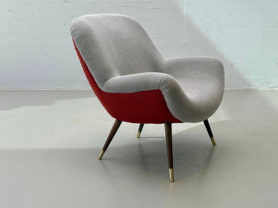 Poltrona Vintage Mid-Century Anni '50 – Poltrone, Textile (photo 3 of 11)