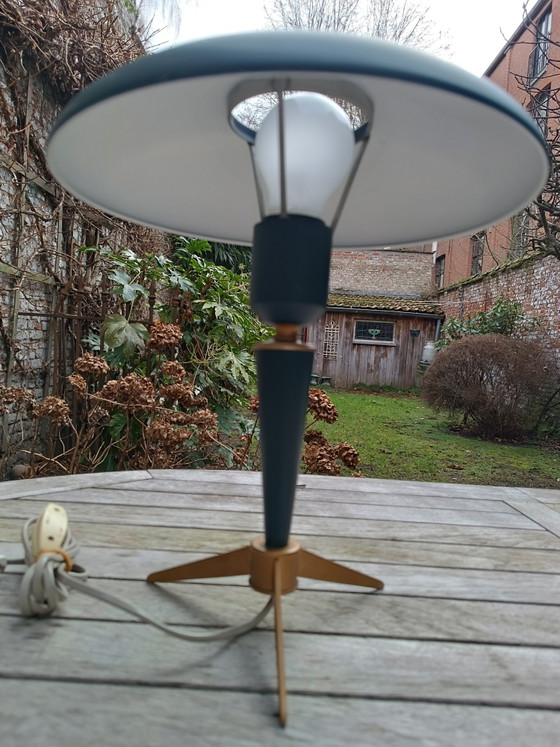 Lampe Vintage Louis Kalff Bijoux – Philips, Metal (photo 12 of 15)