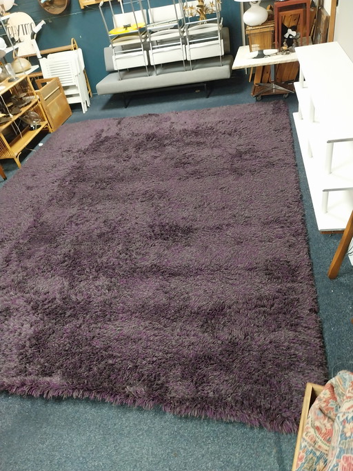 1 x Danskina rug purple/grey high pile 300 x 380cm