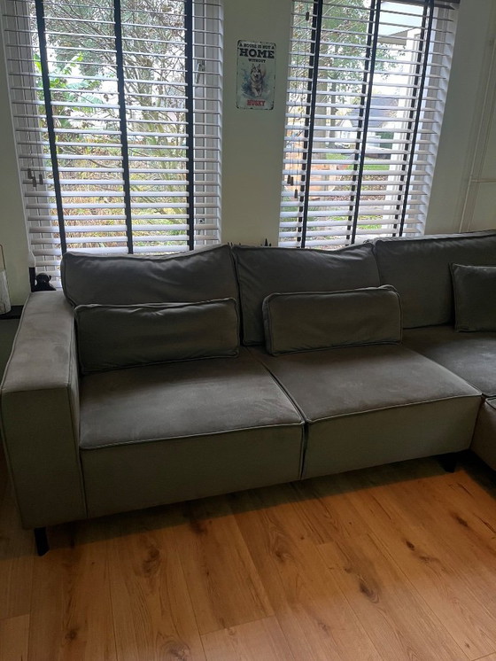 Image 1 of Moderne lounge/hoekbank met vlekkengarantie!