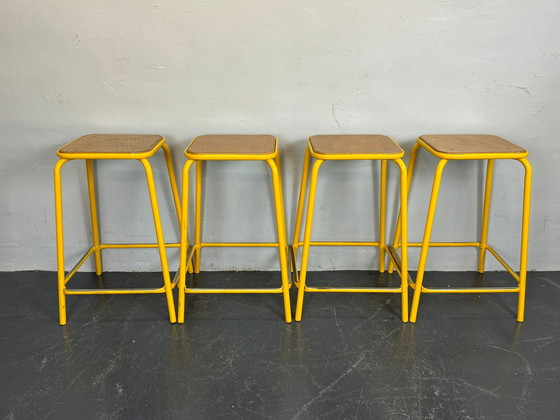 Image 1 of Mullca Industrial French Stacking Chairs - Vierer-Set