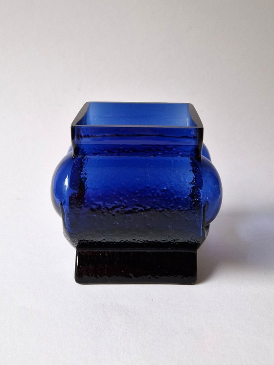 Image 1 of Skruf Schweden – Eulenvase von Lars Hellsten – signiert