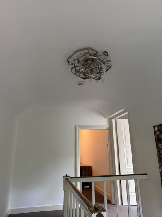 Brand Van Egmond – Round Delphinium Ceiling Lamp – Ceiling lights, Metal (photo 5 of 5)