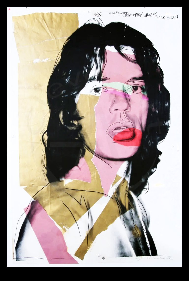Warhol, Andy - Mick Jagger - Color offset lithograph - MUMOK